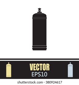 Gas bottle vector icon