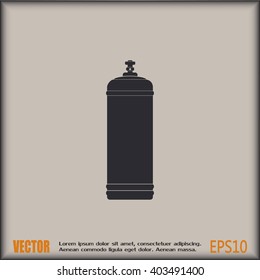 Gas bottle vector icon