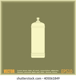 Gas bottle vector icon