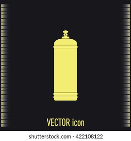 Gas bottle vector icon