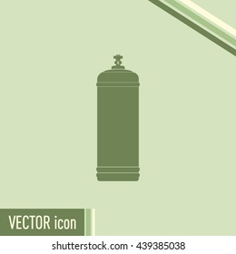 Gas bottle vector icon