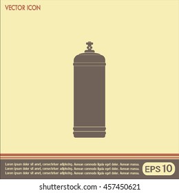 Gas bottle vector icon