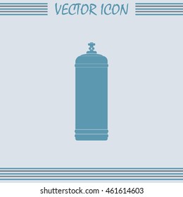 Gas bottle vector icon