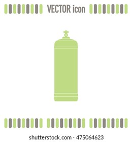 Gas bottle vector icon