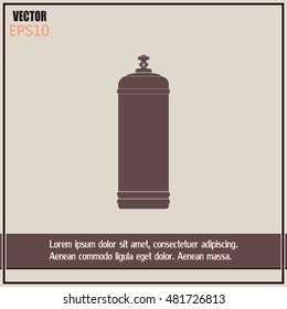 Gas bottle vector icon