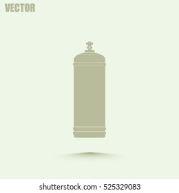 Gas bottle vector icon
