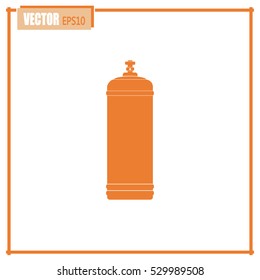 Gas bottle vector icon