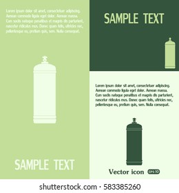Gas bottle vector icon