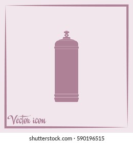 Gas bottle vector icon