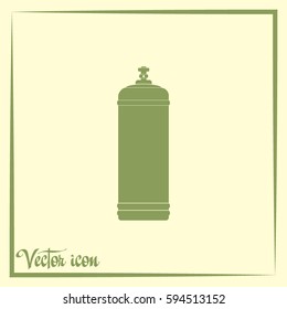 Gas bottle vector icon
