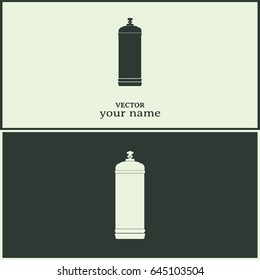 Gas bottle vector icon