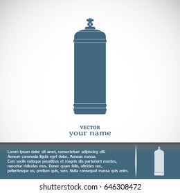 Gas bottle vector icon