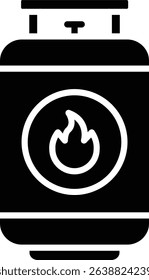 Gas Bottle vector icon. Can be used for printing, mobile and web applications.