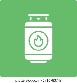 Icono de Vector de botella de gas. Se puede utilizar para aplicaciones de impresión, móviles y de Web.