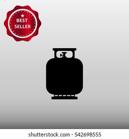 Gas Bottle Vector Icon Illustration