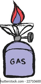 Gas burner doodle