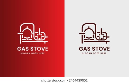 Gas burner icon, kitchen gas stove, cooking instructions glyph icon, Oven line vector icon, fire gas stove icon logo design round circle symbol Fire Flame Logo Design Ideas
