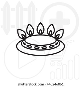 gas burner icon. vector design