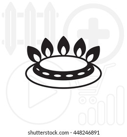 gas burner icon. vector design