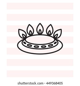 gas burner icon. vector design