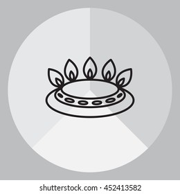gas burner icon. vector design