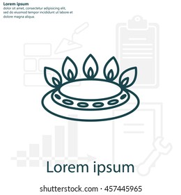 gas burner icon. vector design