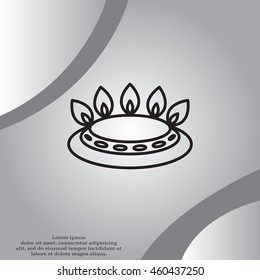 gas burner icon. vector design