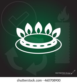 gas burner icon. vector design