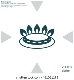gas burner icon. vector design