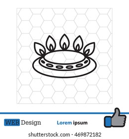 gas burner icon. vector design