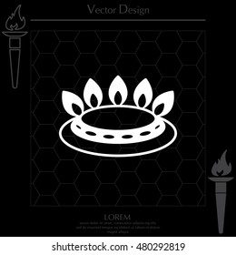gas burner icon. vector design