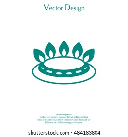 gas burner icon. vector design