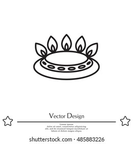 gas burner icon. vector design