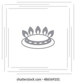 gas burner icon. vector design