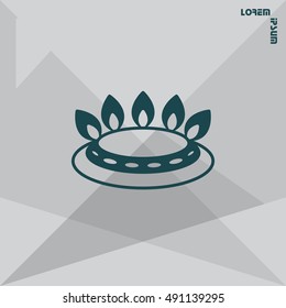 gas burner icon. vector design