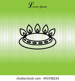 gas burner icon. vector design