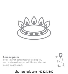 gas burner icon. vector design