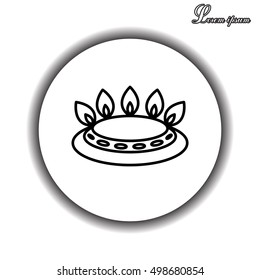 gas burner icon. vector design