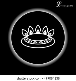 gas burner icon. vector design