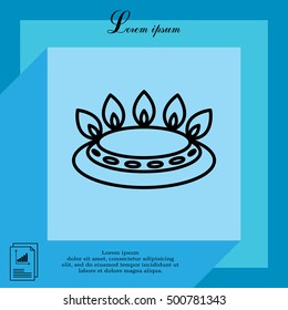 gas burner icon. vector design