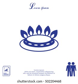 gas burner icon. vector design
