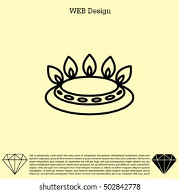 gas burner icon. vector design