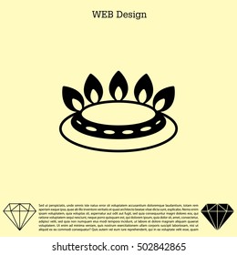 gas burner icon. vector design