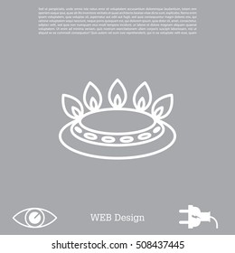 gas burner icon. vector design