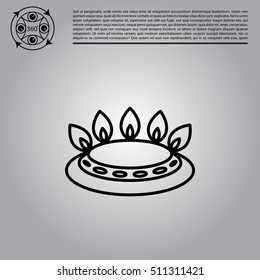 gas burner icon. vector design