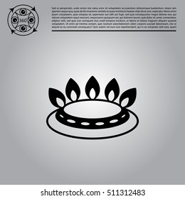 gas burner icon. vector design