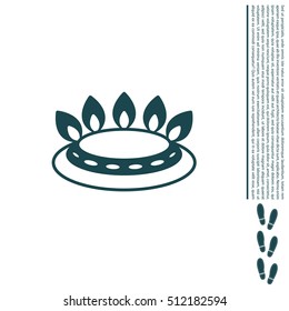 gas burner icon. vector design