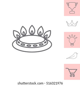 gas burner icon. vector design