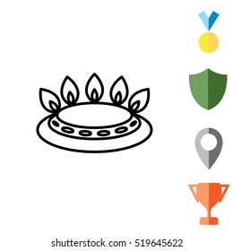 gas burner icon. vector design