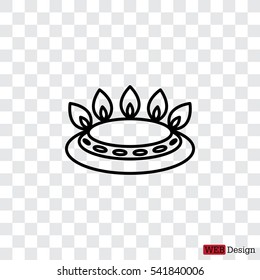 gas burner icon. vector design